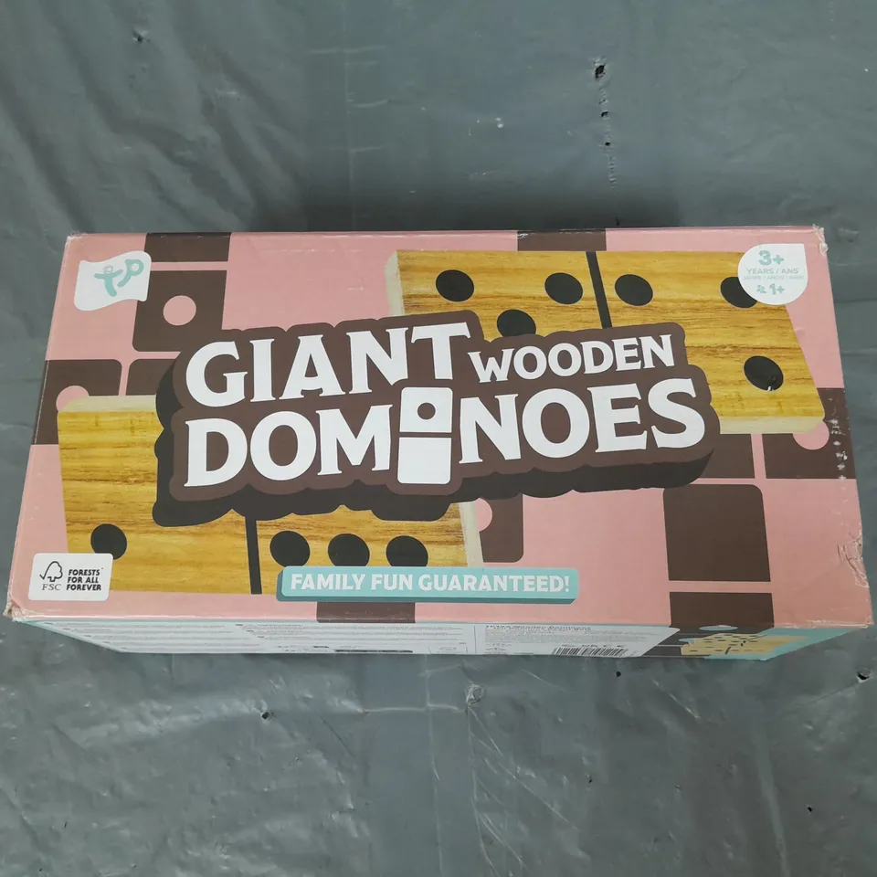 BOXED GIANT WOODEN DOMINOES 