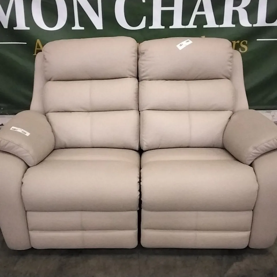 QUALITY BRITISH DESIGNED & MANUFACTURED G PLAN GREENWICH 2 SEATER MANUAL RECLINER CAMBRIDGE PLASTER LEATHER SOFA