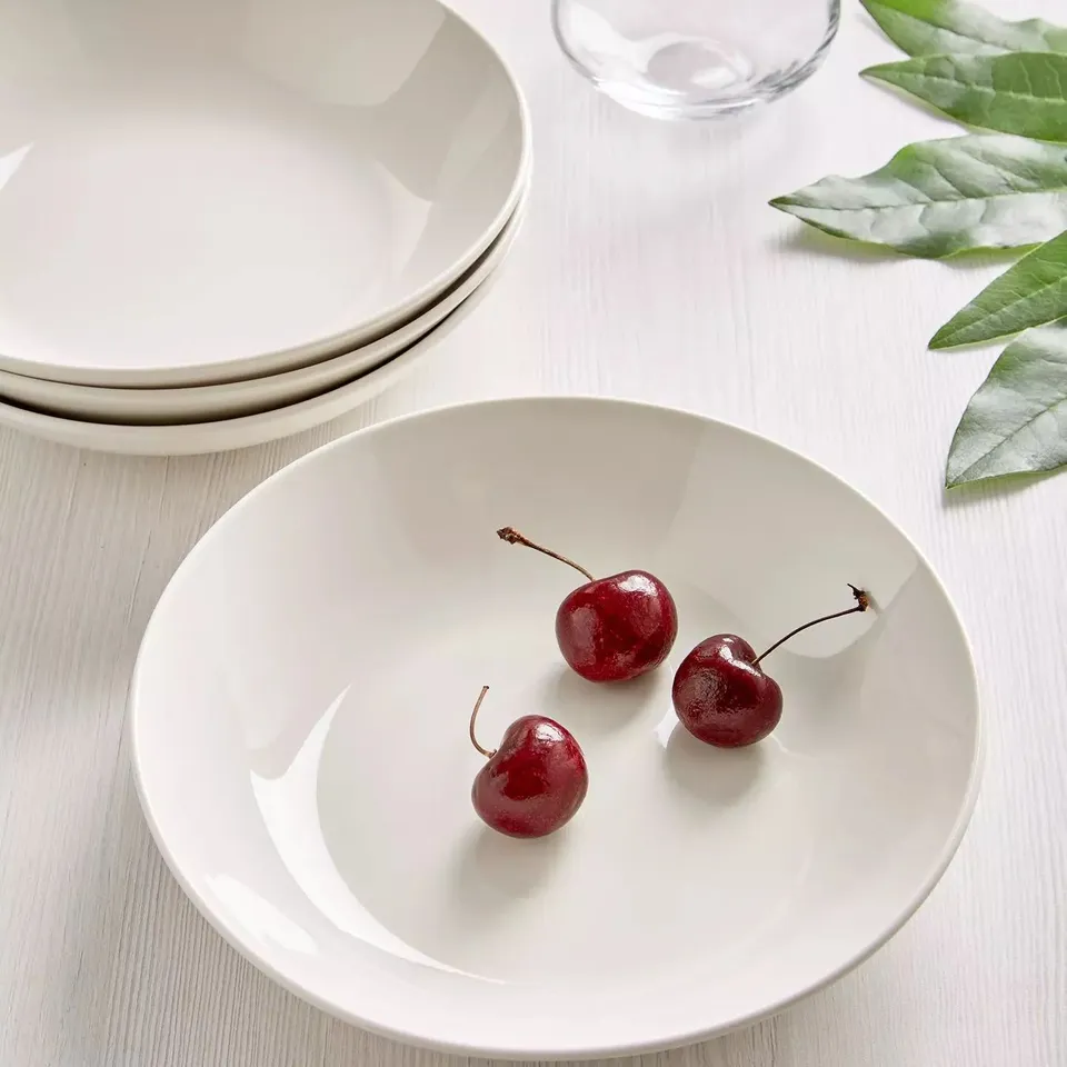 EVERYDAY VIENNE 12-PIECE DINNER SET IN WHITE - COLLECTION ONLY