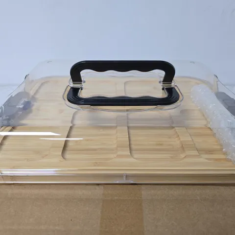 BOXED WOODEN CATERING PLATTER WITH LID