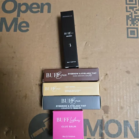 5 ASSORTED BUFF BROWZ / BUFF LASHES PRODUCTS 