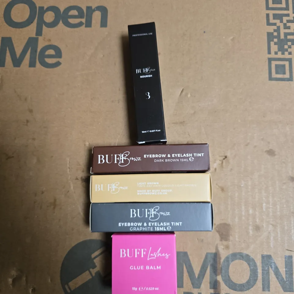 5 ASSORTED BUFF BROWZ / BUFF LASHES PRODUCTS 