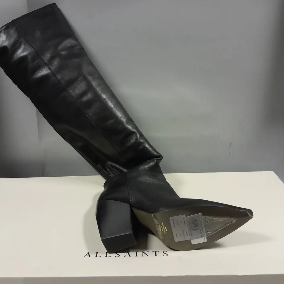 BOXED PAIR OF ALLSAINTS REINA BOOTS IN BLACK - 8