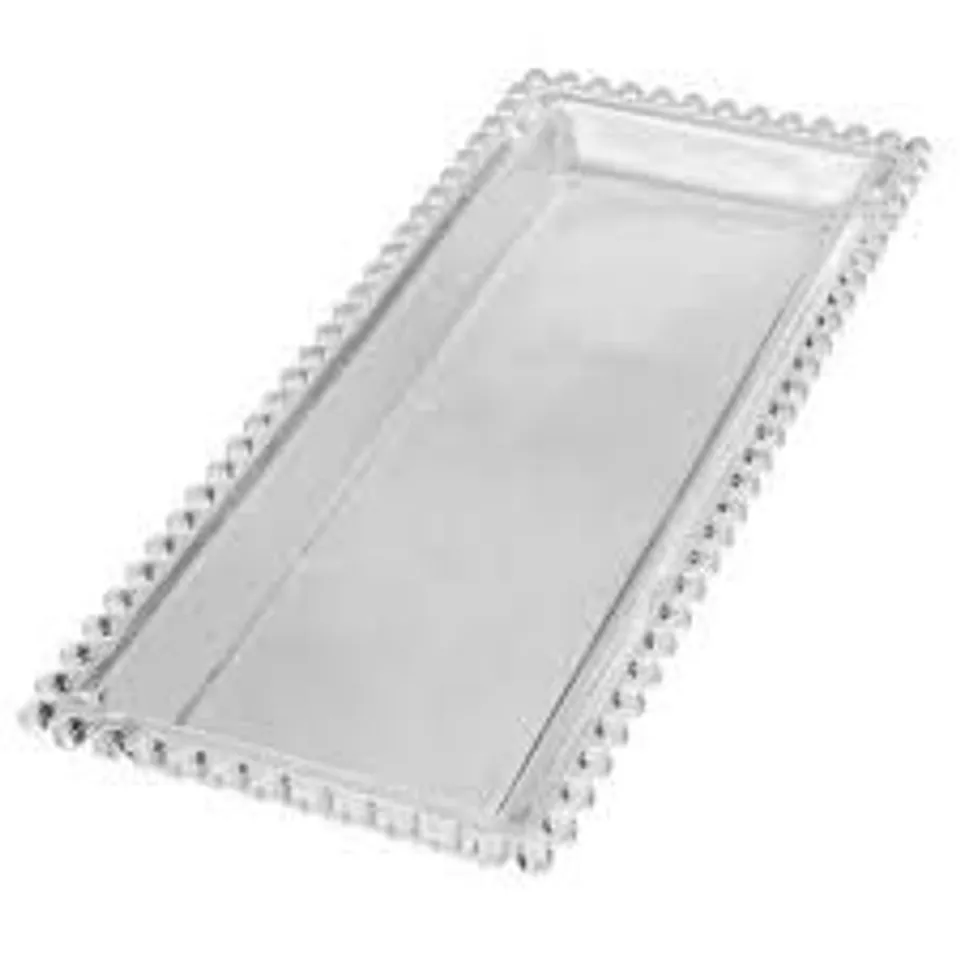 BOXED THE PARTY AISLE STAINLESS STEEL TRAY - SET OF 4 (1 BOX)
