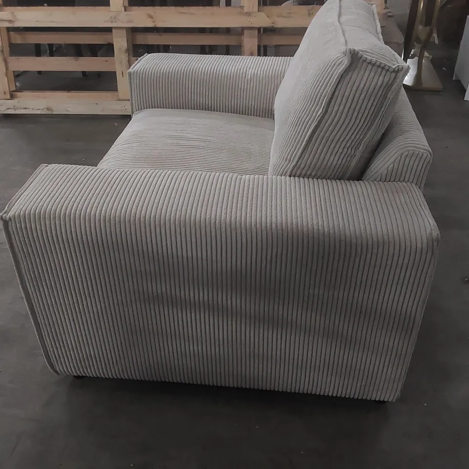 QUALITY DESIGNER CHUNKY CORDUROY ARMCHAIR