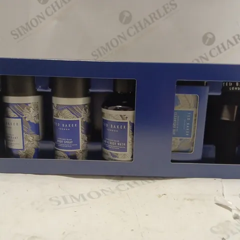 BOXED TED BAKER LONDON STERLING BLUE CONNECTION GIFT SET