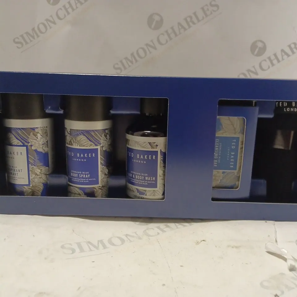 BOXED TED BAKER LONDON STERLING BLUE CONNECTION GIFT SET