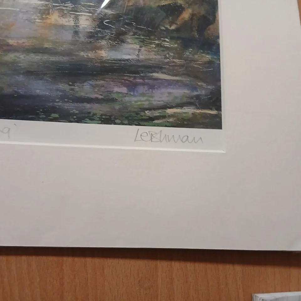'APPROACHING THE PORT OF STIRLING' SIGNED PRINT IONA LEISHMAN