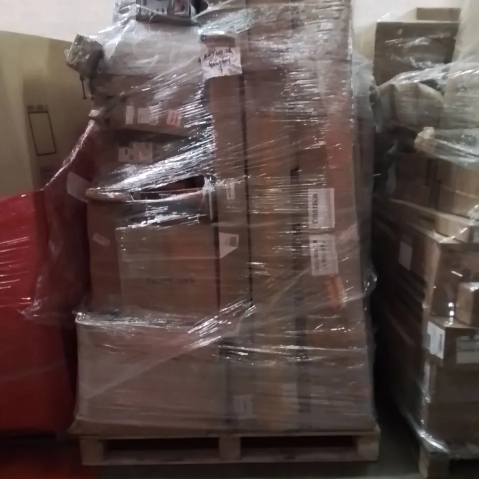 PALLET OF ASSORTED HOUSEHOLD GOODS AND PRODUCTS TO INCLUDE;COFFEE BEAN GRINDER,MULTIFUNCTIONAL GRINDING MACHINE,NECK MASSAGER 