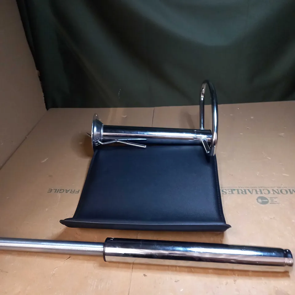 BLACK LEATHER BAR CHAIR 