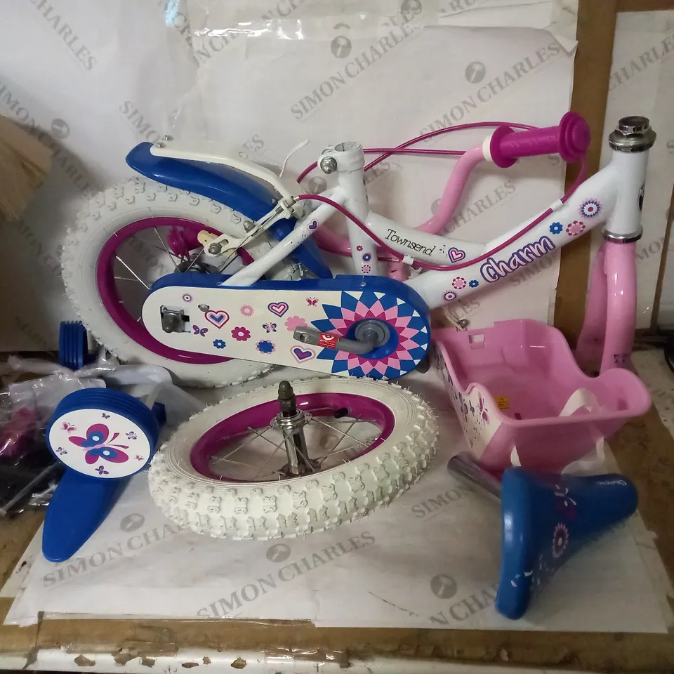 TOWNSEND CHARM 12INCH BIKE WITH DOLL CAR RRP £134.99