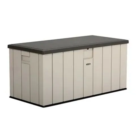 BOXED LIFETIME OUTDOOR STORAGE DECK BOX (150 GALLON) - TAN