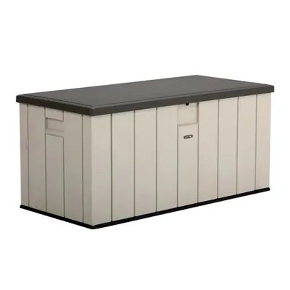BOXED LIFETIME OUTDOOR STORAGE DECK BOX (150 GALLON) - TAN 