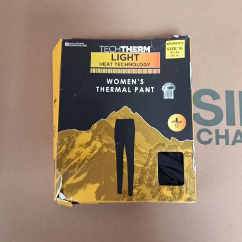 BOXED MOUNTAIN WAREHOUSE WOMENS THERMAL PANTS IN BLACK - SIZE 16