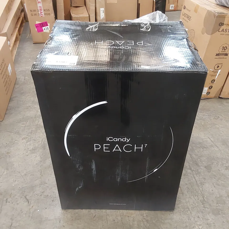 BOXED ICANDY PEACH 7 BISCOTTI ON BLONDE BABY STROLLER 