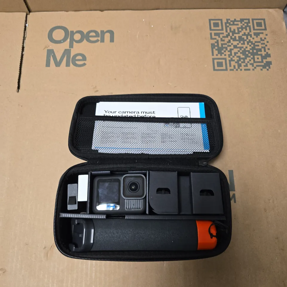 GOPRO 13 BLACK ACTION CAMERA WITH CASE & ACCESSORIES