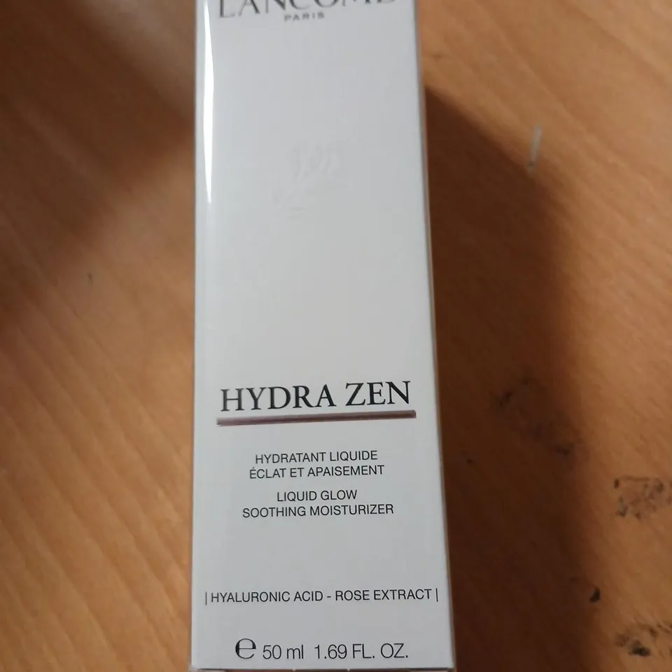 BOXED AND SEALED LANCOME HYDRA ZEN LIQUID GLOW SOOTHING MOISTURIZER 50ML