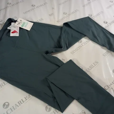 TALA HIGH WAISTED LEGGINGS IN LAKE GREEN - LARGE