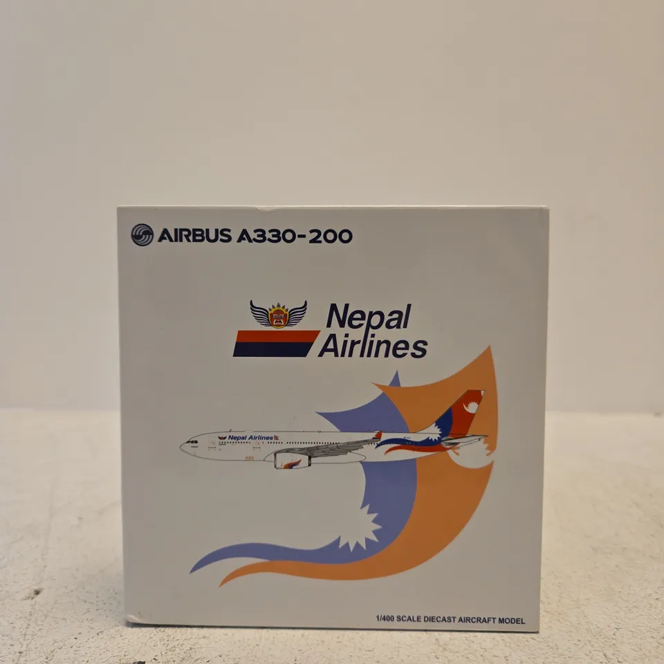 NEPAL AIRLINES AIRBUS A330-200 1:400 DIE-CAST AIRCRAFT MODEL (BOXED)