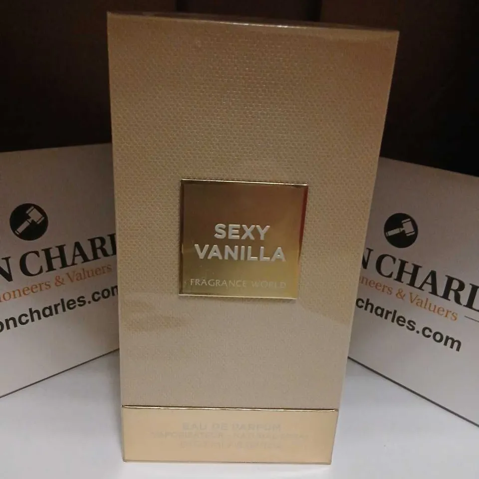 BOXED AND SEALED SEXY VANILLA FRAGRANCE WORLD EAU DE PARFUM 150ML