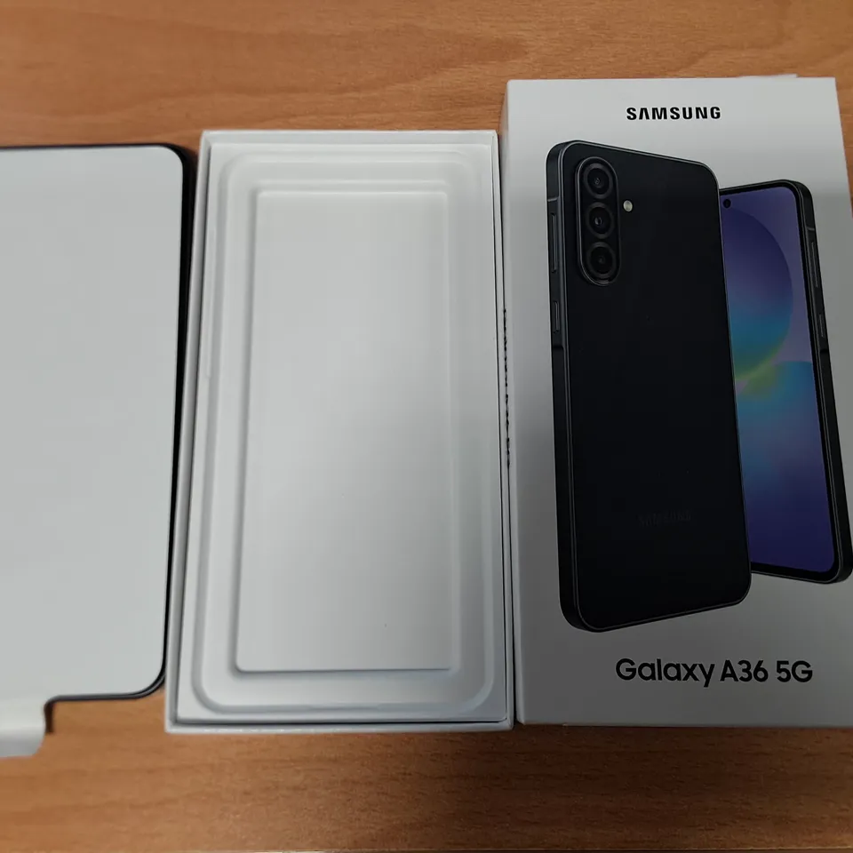 BOXED SAMSUNG GALAXY A36 5G 256GB IN BLACK - SM-A366B