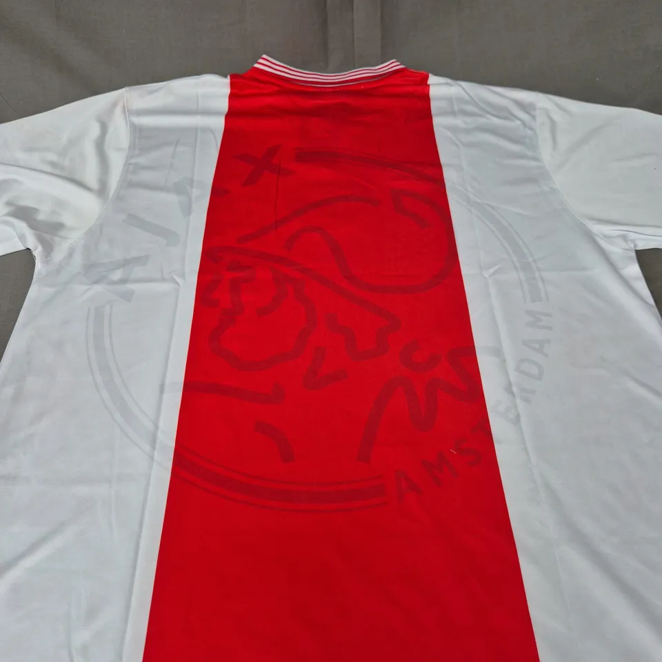 RETRO AJAX FC HOME JERSEY SIZE 2XL