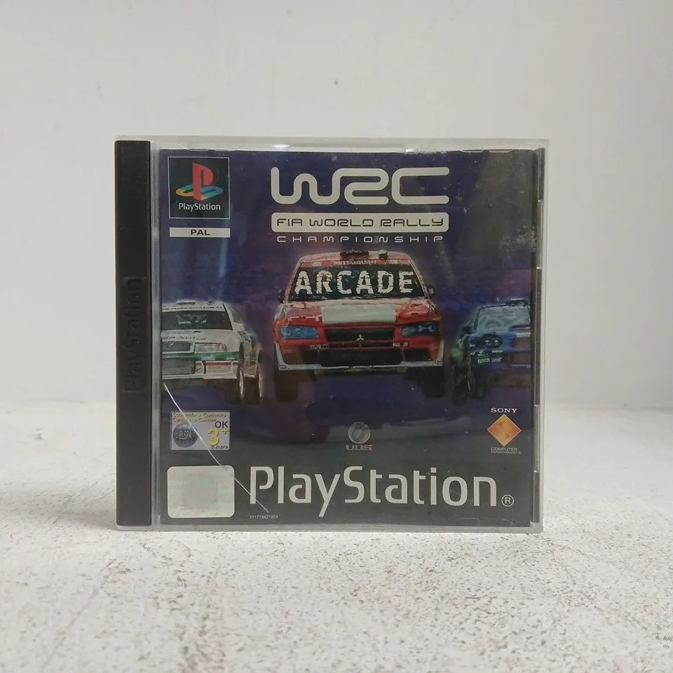 WRC FIA WORLD RALLY CHAMPIONSHIP PLAYSTATION 1 VIDEO GAME
