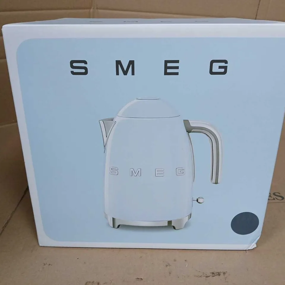 BOXED SMEG 1.7L STAINLESS STEEL KETTLE - STEEL BLUE