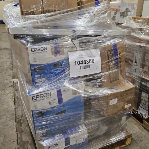PALLET OF APPROXIMATELY 20 UNPROCESSED RAW RETURN PRINTERS, SOUND AND MUSIC GOODS TO INCLUDE;