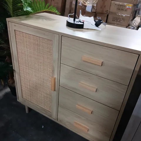 ABDUSSALAM SOLID WOOD 4 DRAWER ACCENT CABINET