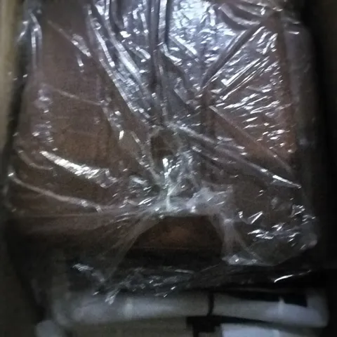 BOXED 4 RETRO BROWN CHAIRS