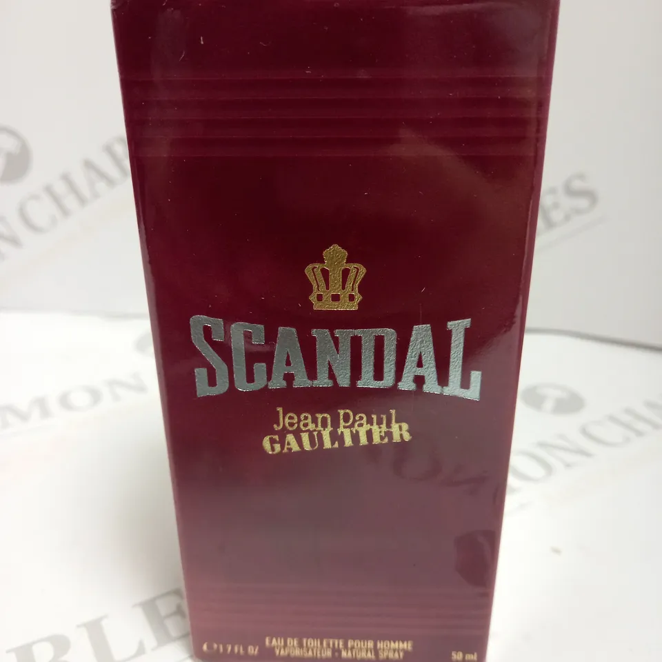 BOXED AND SEALED SCANDAL JEAN PAUL GAULTIER EAU DE TOILETTE 50ML