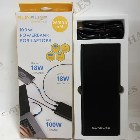 SUNSLICE GRAVITY 100 26,800 MAH 100W POWERBANK
