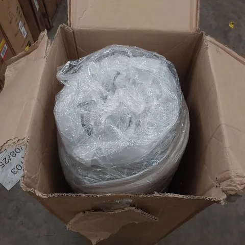 QUALITY BOXED, BAGGED AND ROLLED WAVY QUILTED 3FT SINGLE MATTRESS 