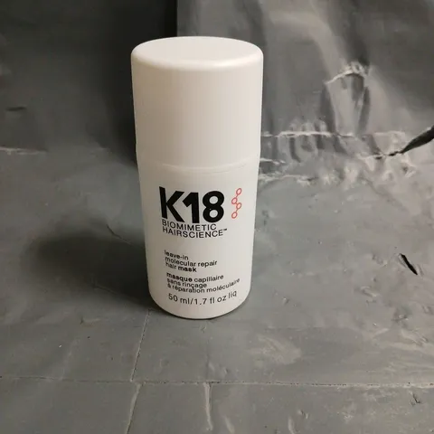 K18 LEAVE-IN MOLECULAR REPAIR HAIR MASK 50ML