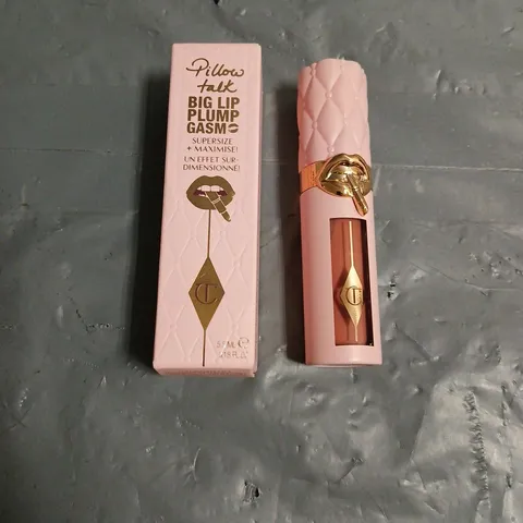 BOXED CHARLOTTE TILBURY PILLOW TALK PLUMPING LIP GLOSS IN FAIR-MEDIUM 5.5ML