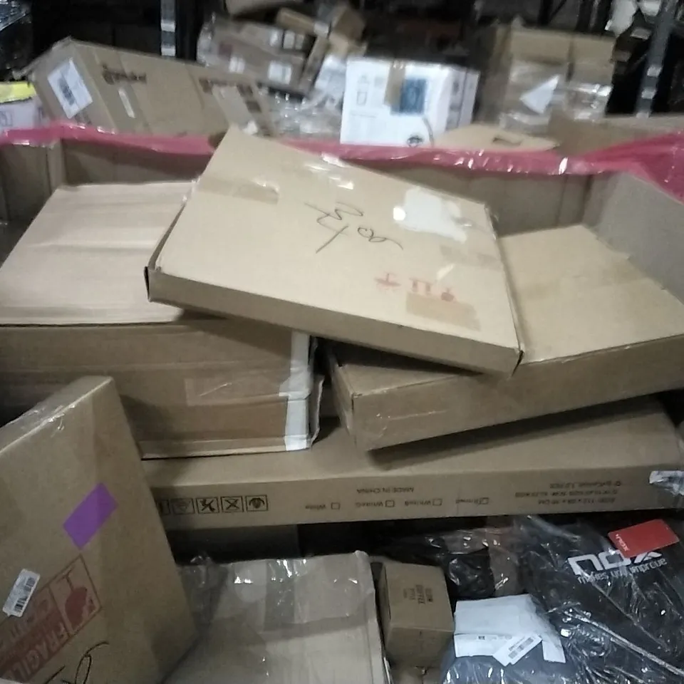 PALLET OF ASSORTED HOUSEHOLD GOODS AND PRODUCTS TO INCLUDE;ECO FLOW,STAINLESS STEEL COOKWARE SET,LOGITECH KEYBOARD