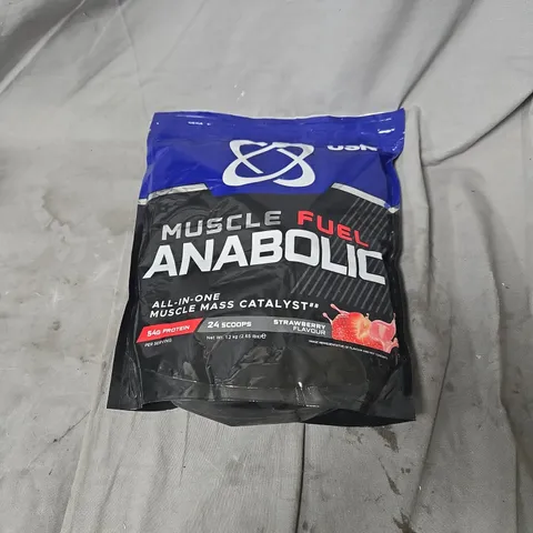 MUSCLE FUEL ANABOLIC ALL-IN-ONE MUSCLE MASS CATALYST – STRAWBERRY FLAVOUR, 1.2KG