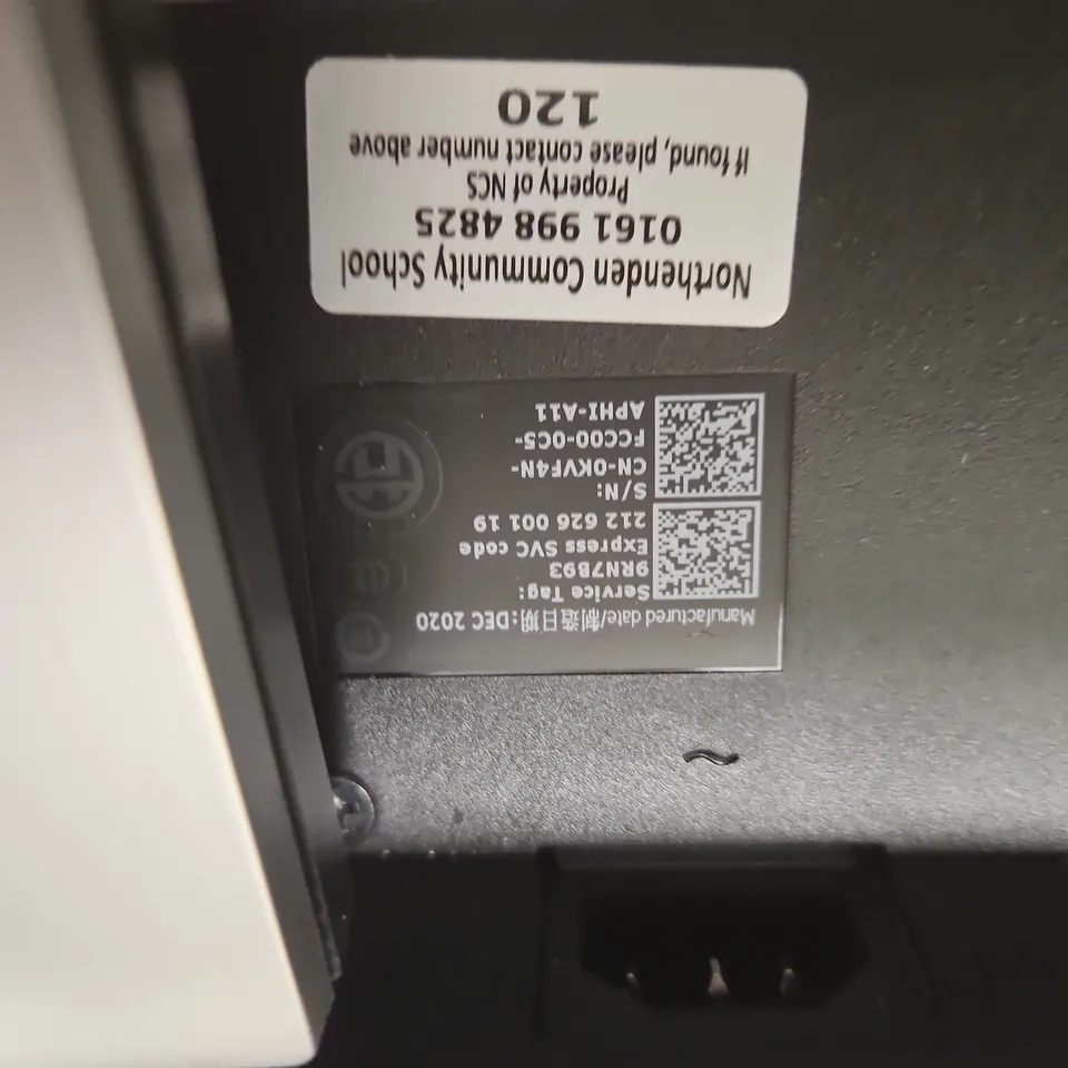 DELL COMPUTER MONITOR – BLACK LCD DISPLAY ON STAND
