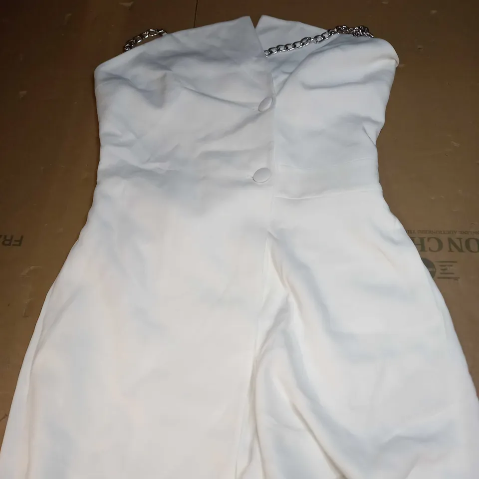 KAREN MILLEN COMPACT VISCOSE CHAIN STRAP PLAYSUIT SIZE 10