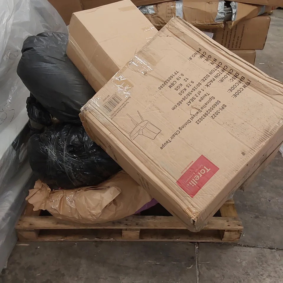 PALLET OF ASSORTED CHAIR PARTS 