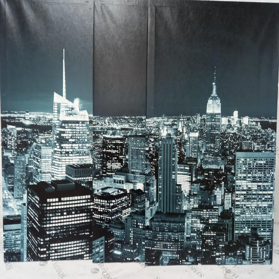 ARTGEIST 'NYC BY NIGHT' GRAPHIC ART PRINT MULTI-PIECE IMAGE ON CANVAS