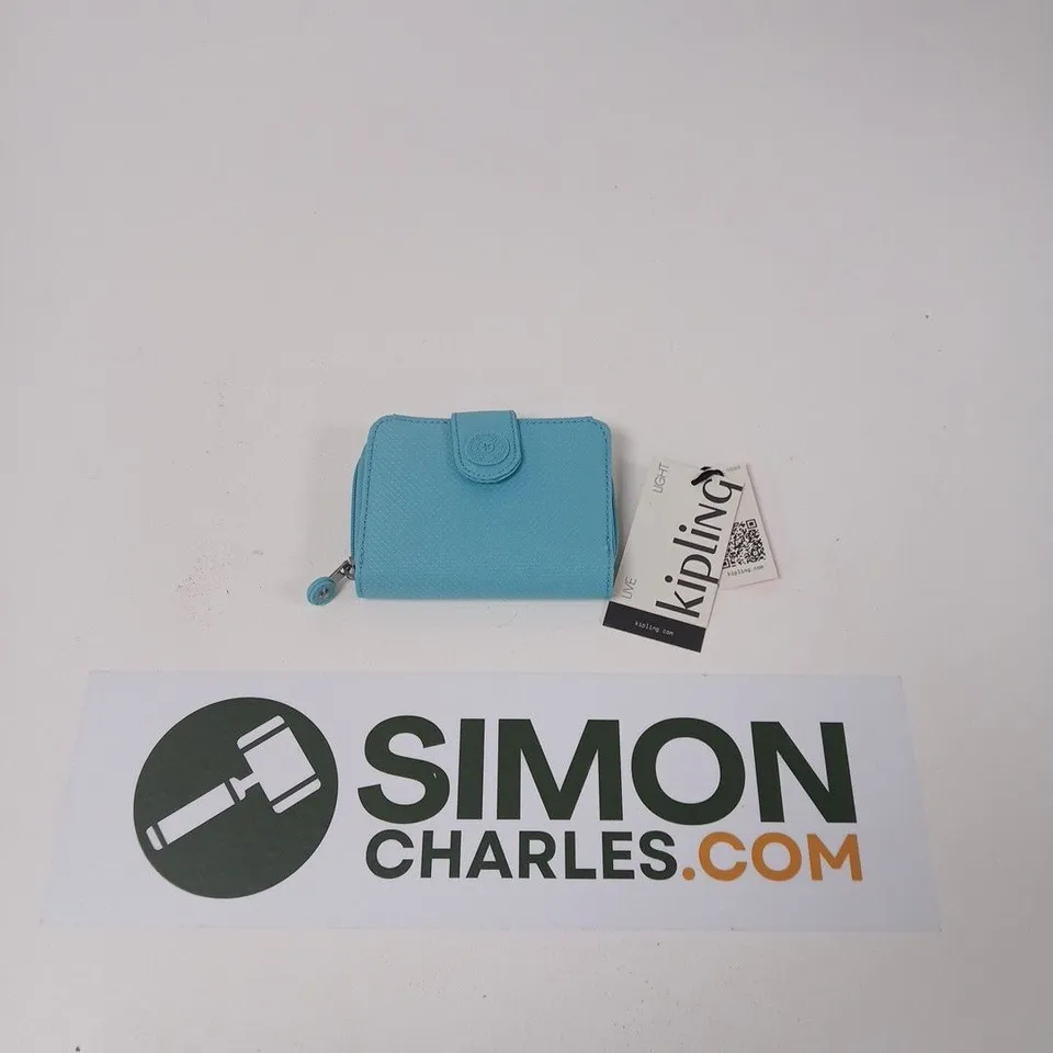 KIPLING PREMIUM NEW MONEY PURSE - RIPSTOP AQUA
