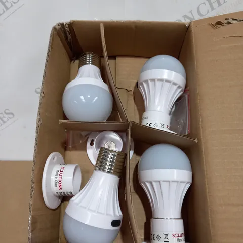 BOX SET OF 4 SOLUTIONS PORTABLE LED BULBS 