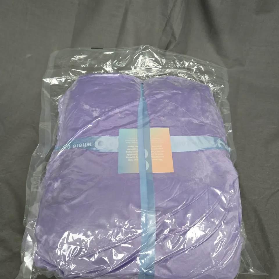 SEALED OODIE HOODED OVERSIZED BLANKET - PURPLE 