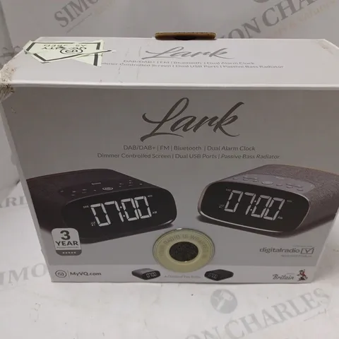 BOXED LARK DAB/DAB+| FM | BLUETOOTH DUAL ALARM CLOCK
