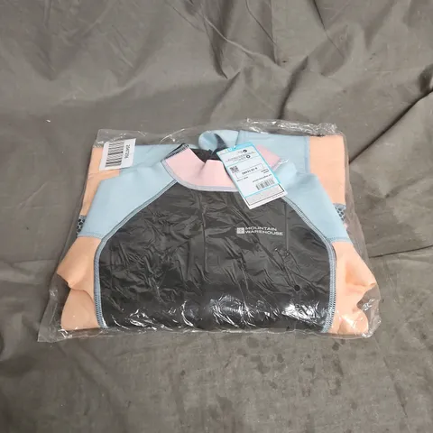 MOUNTAIN WAREHOUSE FULL LENGTH KIDS WETSUIT IN PEACH MIX SIZE 9/10YRS