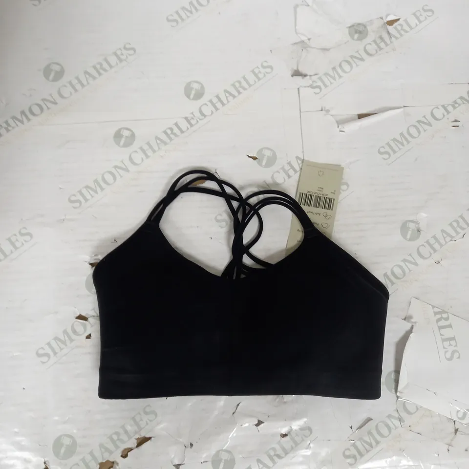 SWEATY BETTY OH SO SOFT YOGA BRA IN BLACK SIZE S