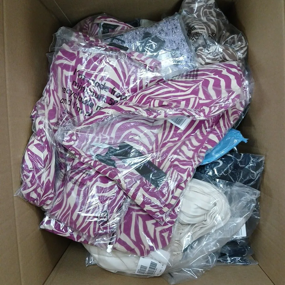 APPROXIMATELY 20 ASSORTED LADIES CLOTHING PRODUCTS IN VARIOUS STYLES & SIZES 