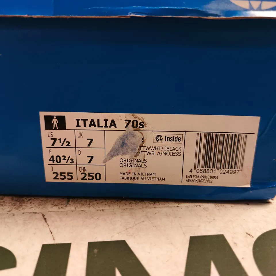 ADIDAS ITALIA 70S BROWN SUEDE TRAINERS – UK 7